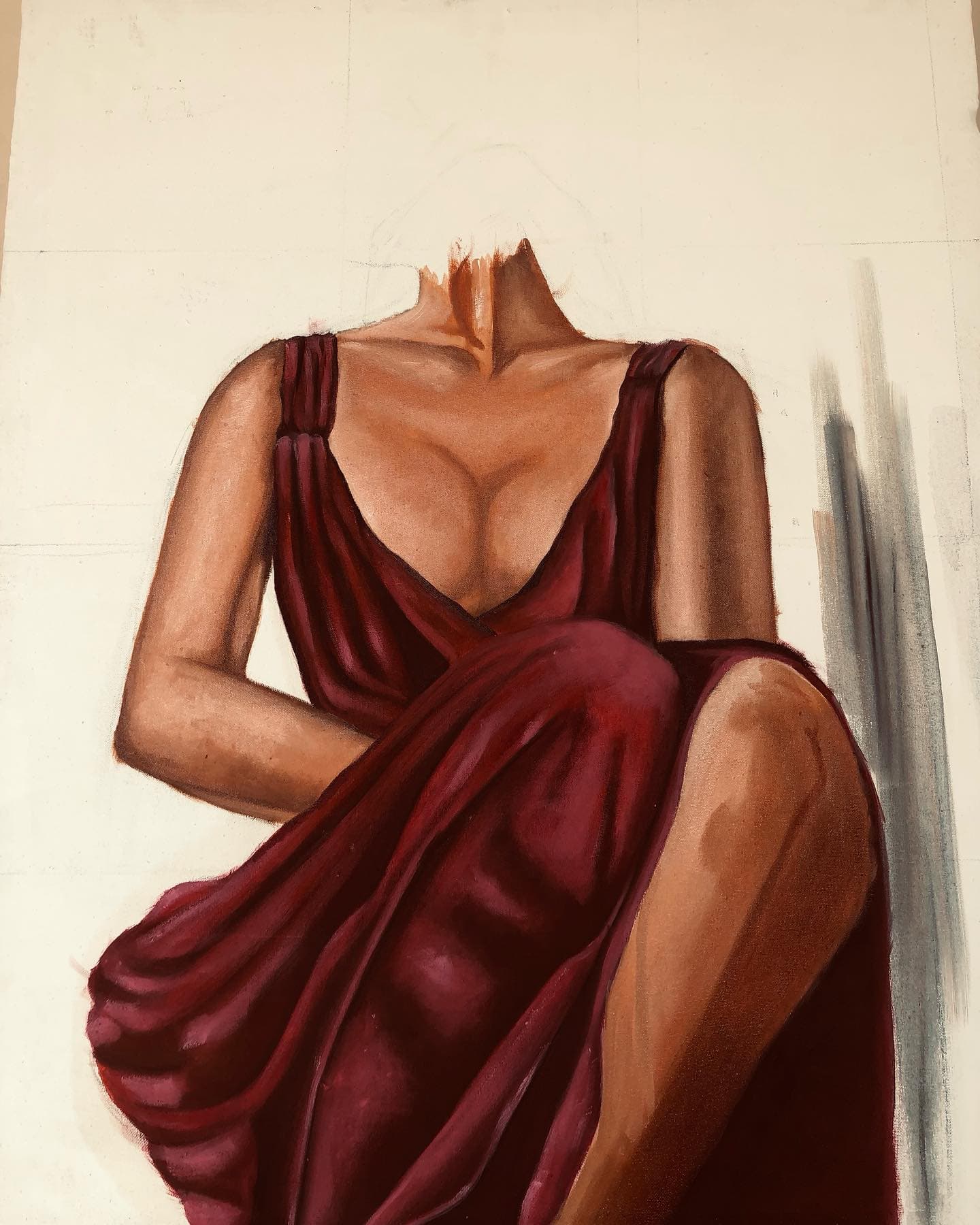 Lidya Gebremichael in her studio